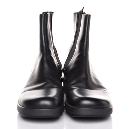 Gucci Mens Calfskin Web Ankle Boots 8.5 Black 2 of 11