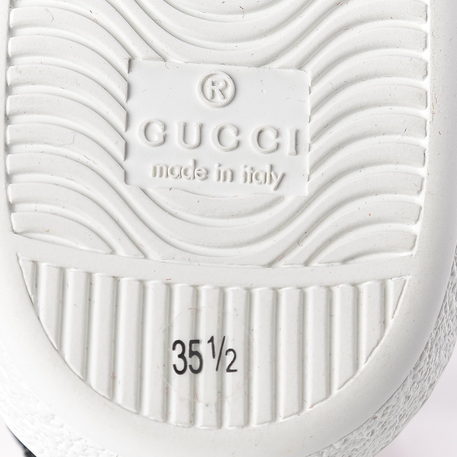 Gucci Calfskin Web Floral Embroidered Womens Ace Sneakers 35.5 White 6 of 8
