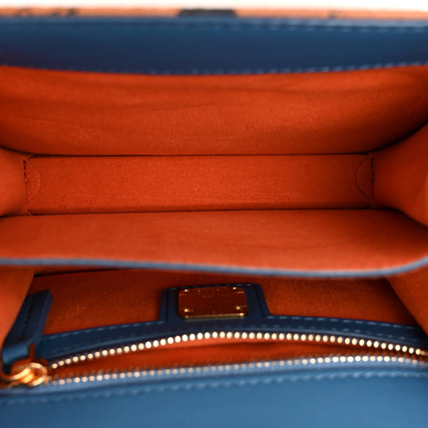 Visetos Mini Patricia Shoulder Bag Cognac Blue
