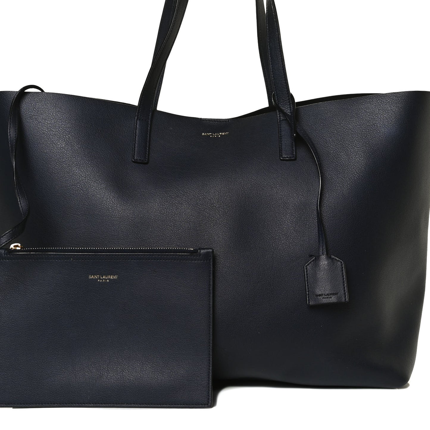 Calfskin Large Shopping Tote Navy