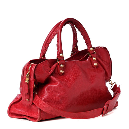Balenciaga Agneau Giant 12 Gold Hardware City Rouge Cardinal 2 of 4