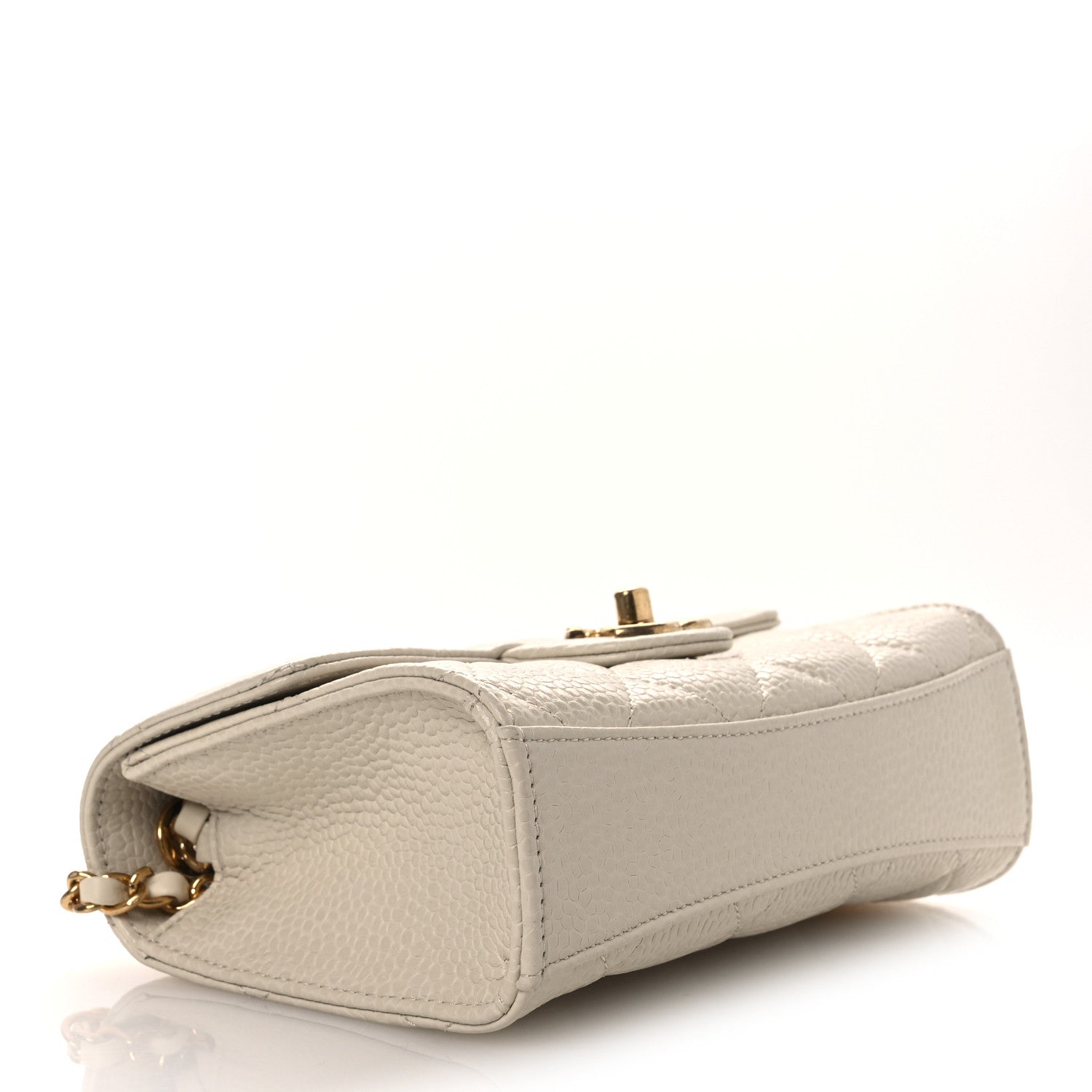 Chanel Caviar Quilted Mini Flap Bag Light Beige 4 of 13