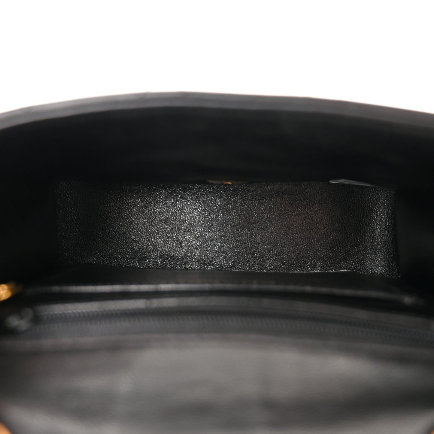 Lambskin Quilted Mini Square Flap Black