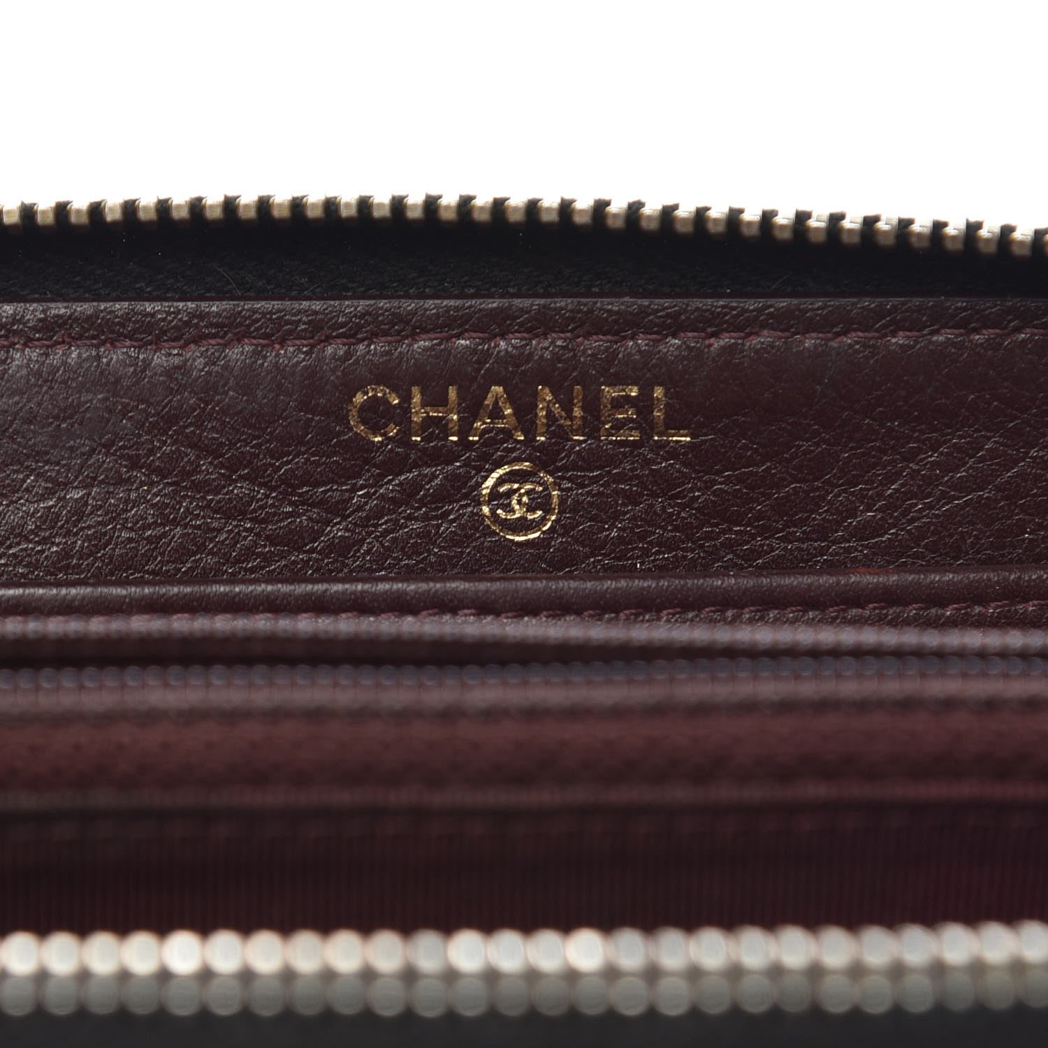 Chanel Caviar Quilted Large Gusset Zip Around Wallet Navy 6 of 14