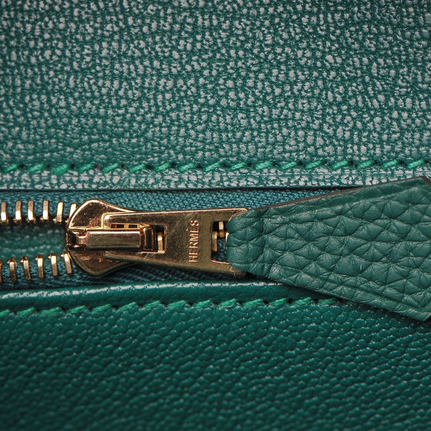 Hermes Togo Birkin 25 Malachite 14 of 35