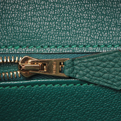 Hermes Togo Birkin 25 Malachite 14 of 35