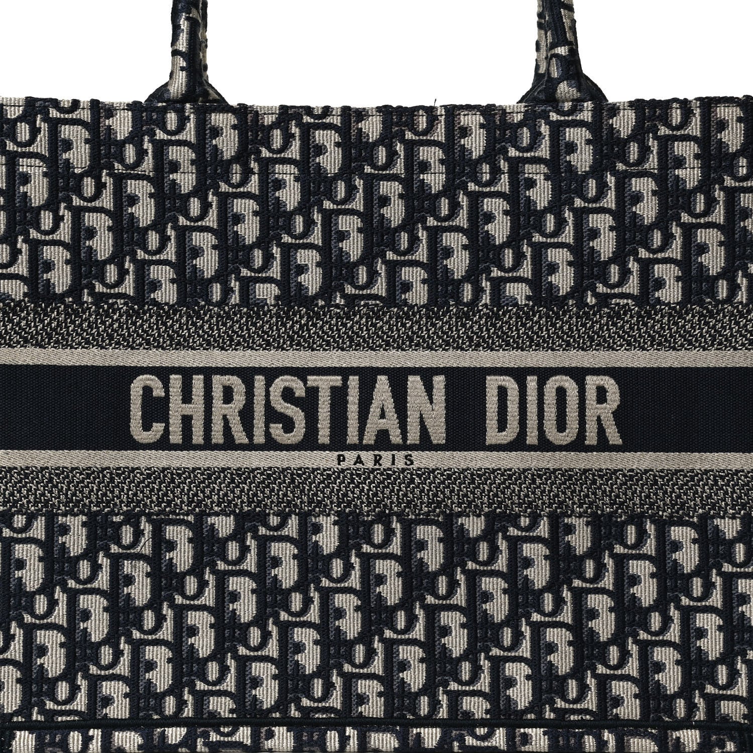Christian Dior Oblique Medium Book Tote Blue Multicolor 8 of 11