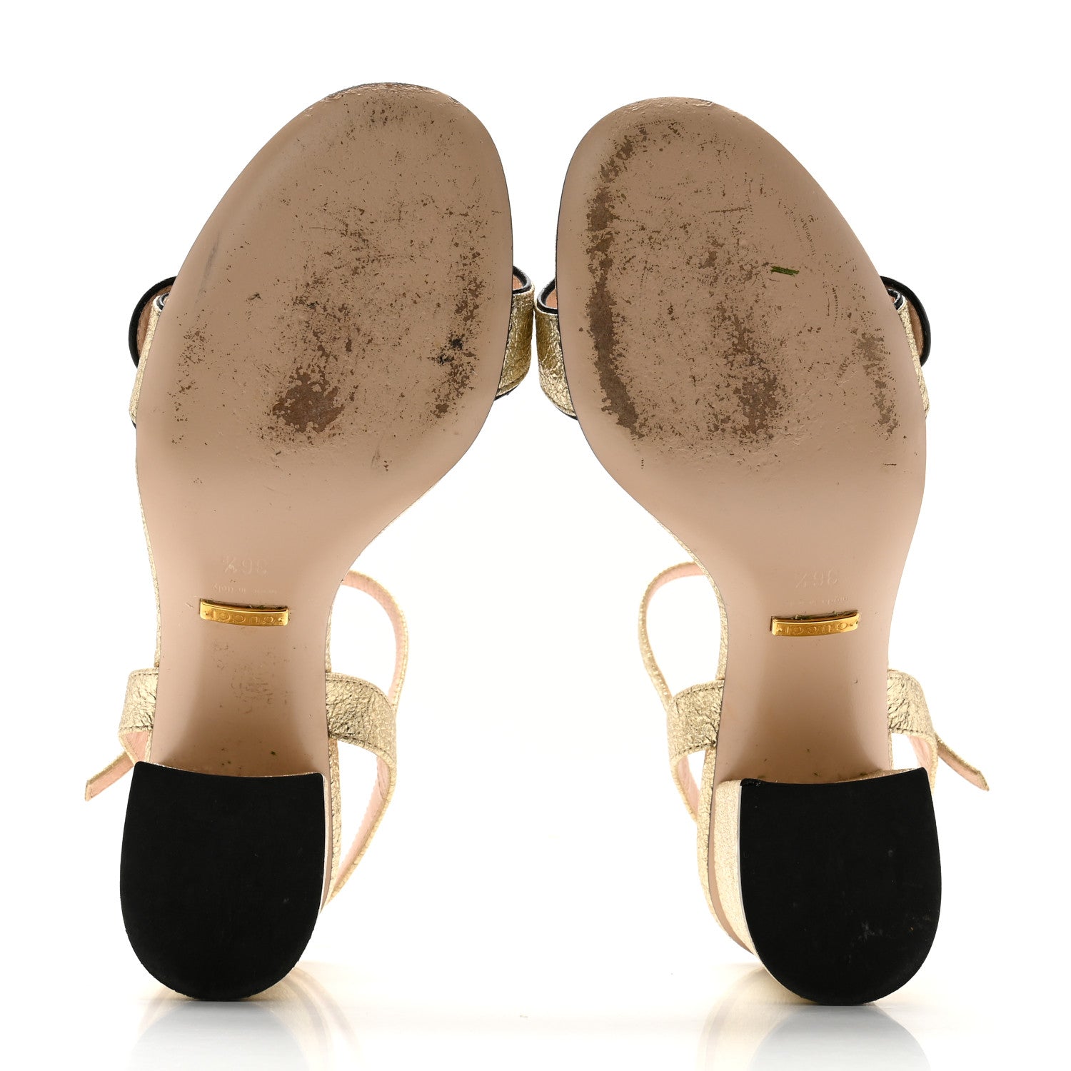 Gucci Galassia GG Marmont Ankle Wrap 75mm Sandals 36.5 Platino 5 of 8