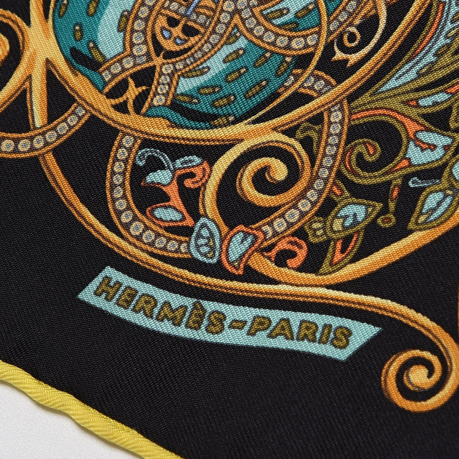 Hermes Silk La Charmante Aux Animaux Pocket Square Scarf 4 of 7
