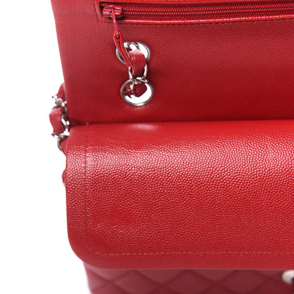 Chanel Caviar Quilted Medium Double Flap Red 14 of 14
