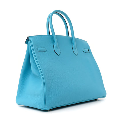Hermes Togo BIRKIN 35 Bleu du Nord 3 of 11