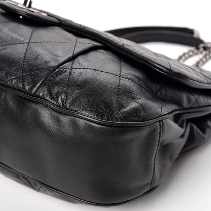 Chanel Calfskin Coco Pleats Flap Black 7 of 19