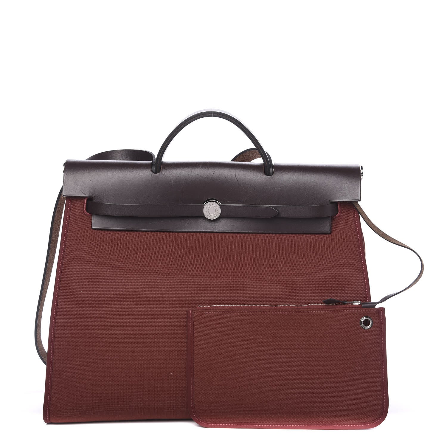 Hermes Toile Vache Hunter Herbag Zip 39 MM Rouge H Ebene 1 of 11