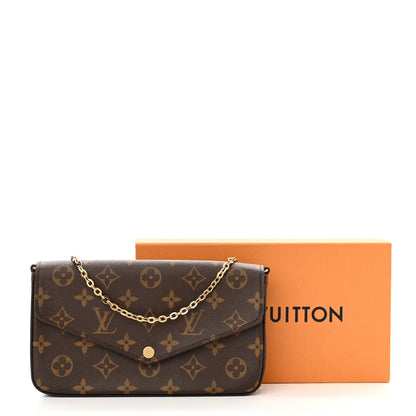 Louis Vuitton Monogram Pochette Felicie Chain Wallet Fuchsia 12 of 12