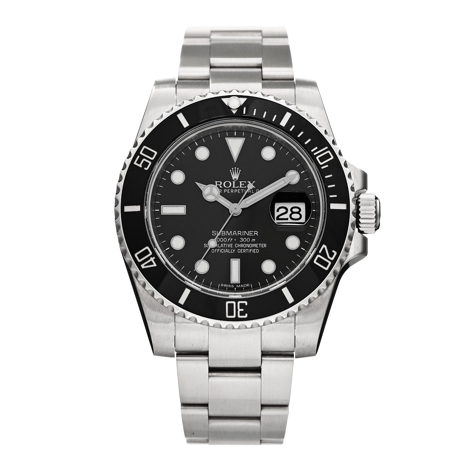 Rolex Stainless Steel 40mm Oyster Perpetual Submariner Date Watch Black 116610LN 1 of 4
