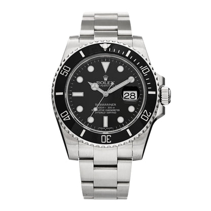 Rolex Stainless Steel 40mm Oyster Perpetual Submariner Date Watch Black 116610LN 1 of 4