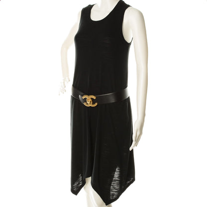 Chanel Calfskin CC Belt 95 38 Black 2 of 7