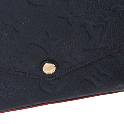 Louis Vuitton Empreinte Pochette Felicie Chain Wallet Marine Rouge 10 of 11