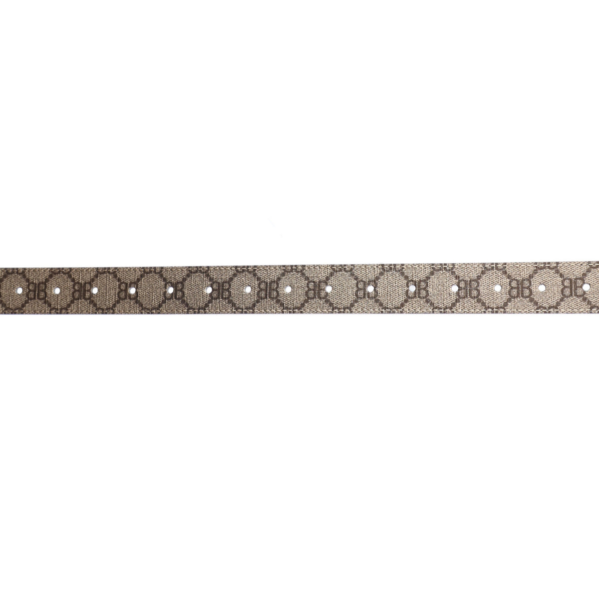 Gucci X BALENCIAGA BB Supreme Monogram Belt 75 Beige Ebony 3 of 6