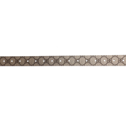 Gucci X BALENCIAGA BB Supreme Monogram Belt 75 Beige Ebony 3 of 6