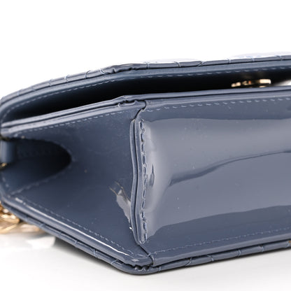 Christian Dior Patent Cannage Nano Lady Dior Pouch Cloud Blue 8 of 9