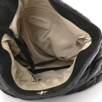 Chanel Washed Lambskin Chain Around Hobo Black 5 of 10