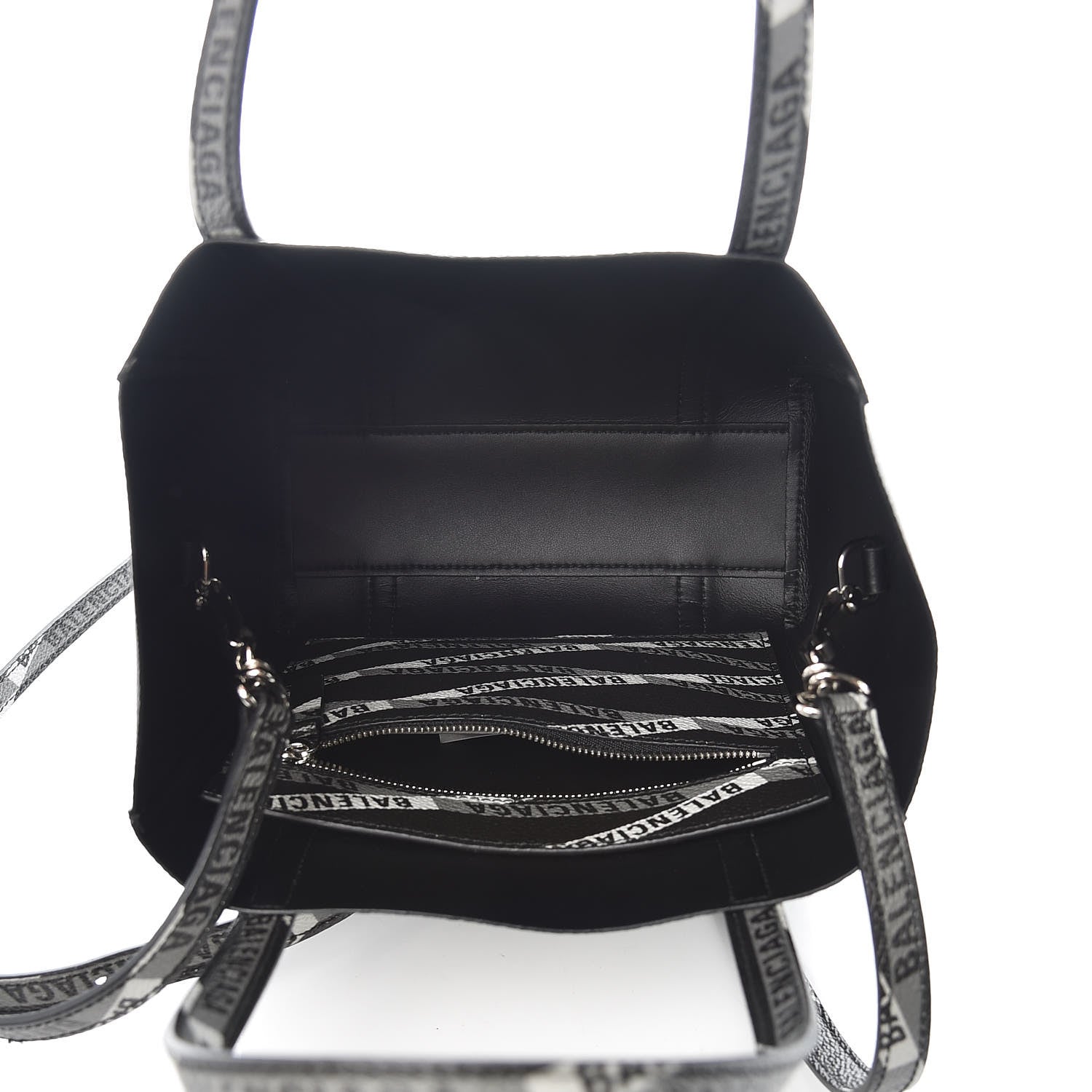 Balenciaga Coated Canvas Losange Monogram Mini Tote Black Grey 5 of 8