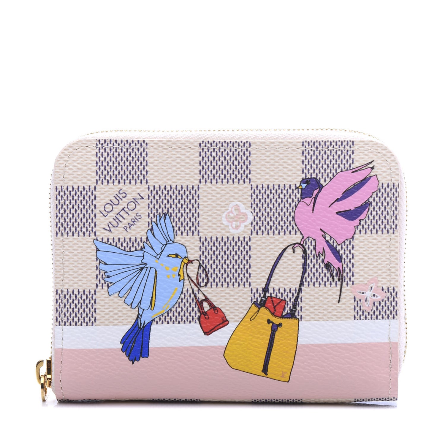 Damier Azur 2018 Christmas Animation Zippy Coin Purse