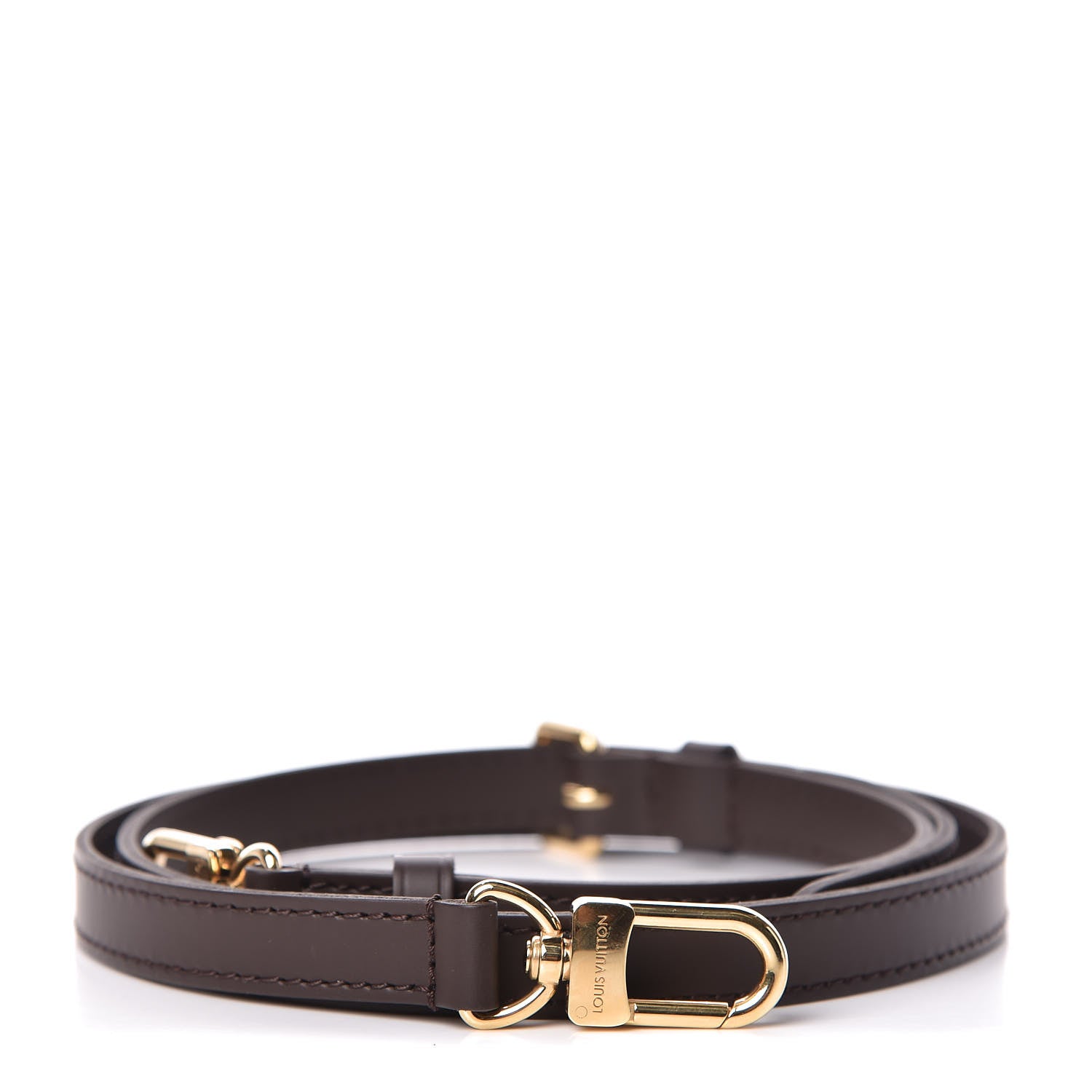 Louis Vuitton Calfskin 16mm Adjustable Shoulder Strap Brown 1 of 3