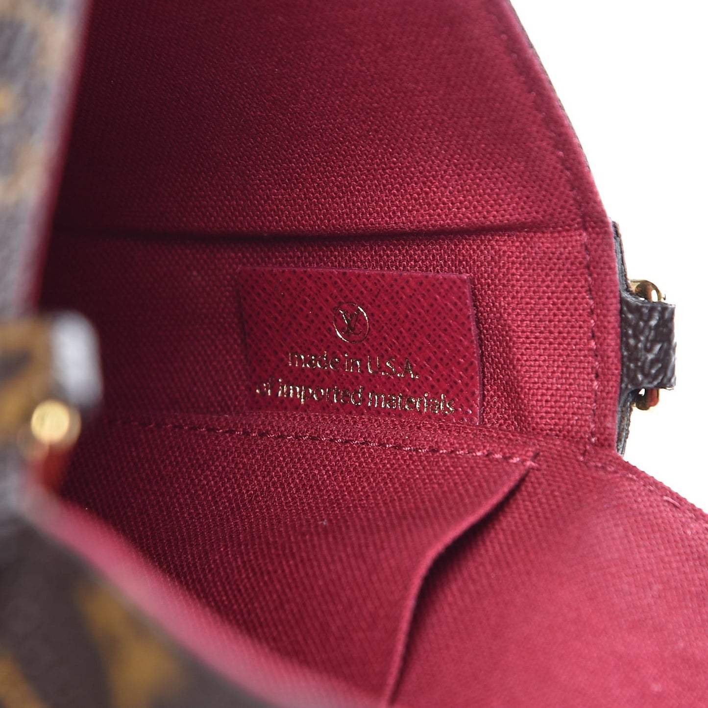 Monogram Pochette Felicie Chain Wallet Fuchsia