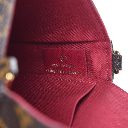 Louis Vuitton Monogram Pochette Felicie Chain Wallet Fuchsia 7 of 13
