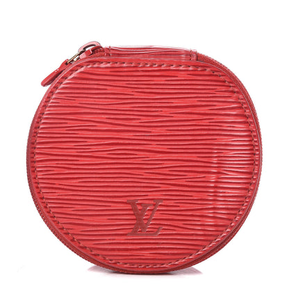Louis Vuitton Epi Ecrin Bijoux 10cm Jewelry Box Case Red 1 of 8