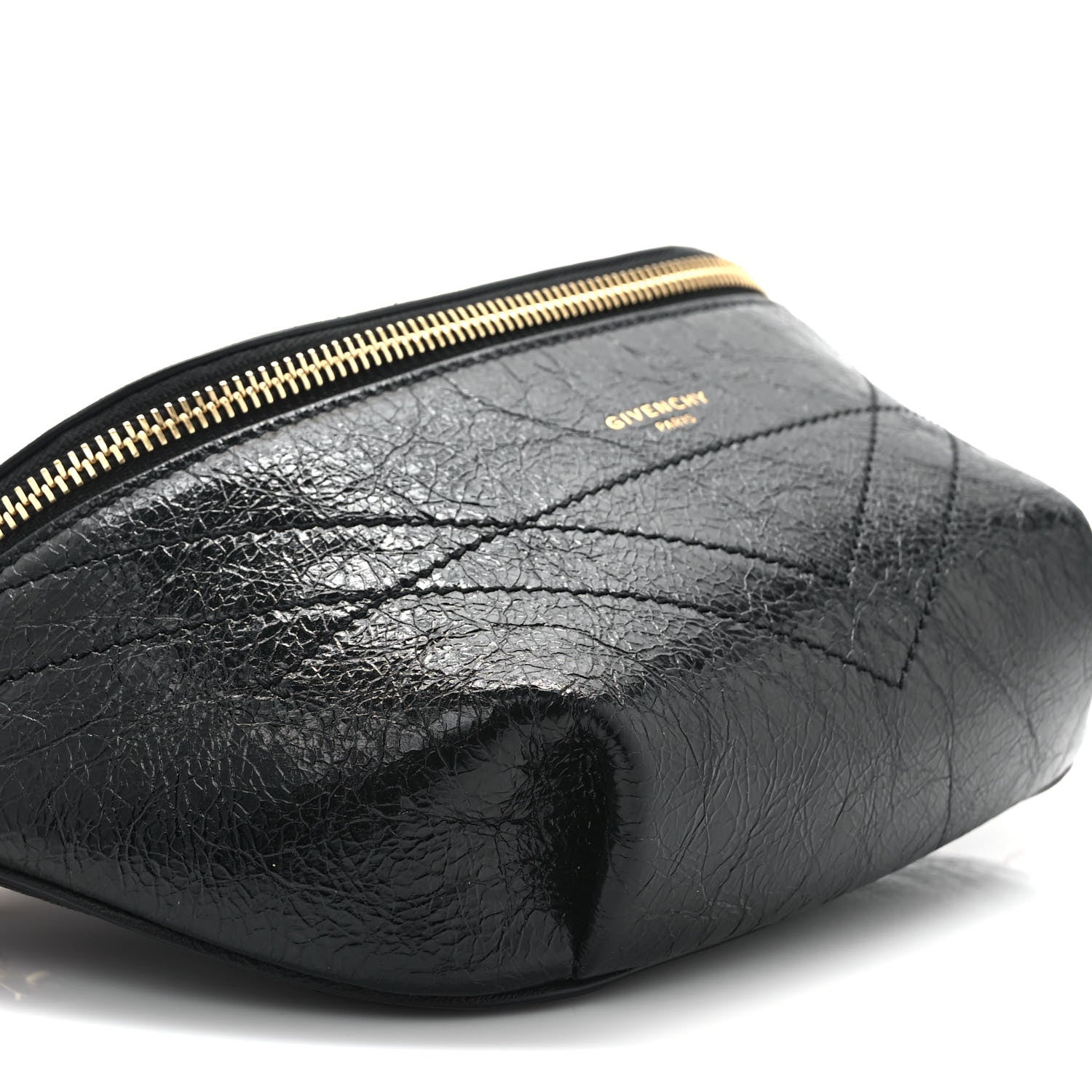 Givenchy Crackle Calfskin ID Belt Bag Black 7 of 8