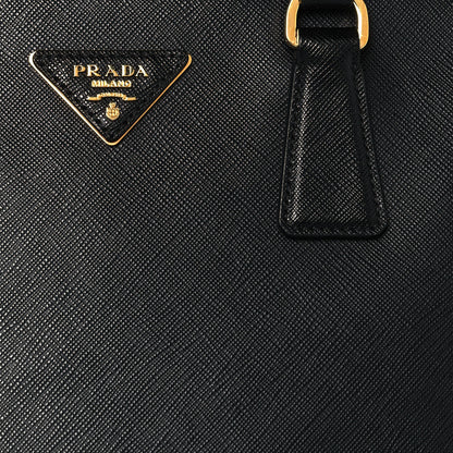Prada Saffiano Large Galleria Double Zip Tote Black 7 of 11
