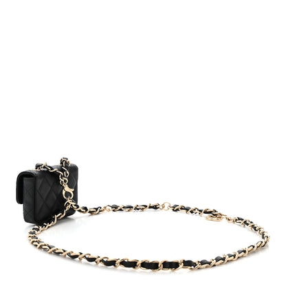 Chanel Caviar Quilted Mini Chain Belt Bag Black 3 of 12