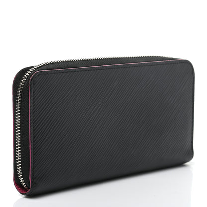 Louis Vuitton Epi Zippy Wallet Black Hot Pink 6 of 16