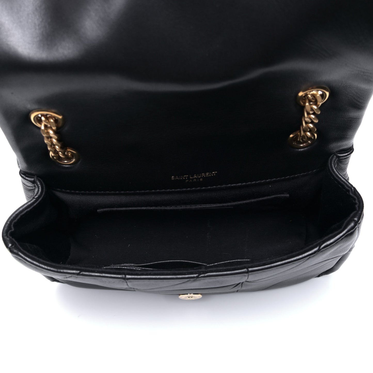 Lambskin Patchwork Monogram Small Jamie Black
