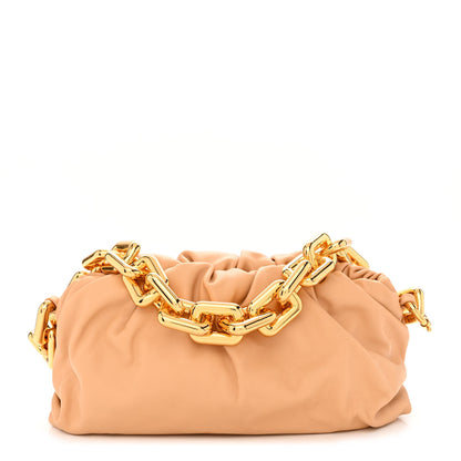 Bottega Veneta Calfskin The Pouch Chain Almond 1 of 10