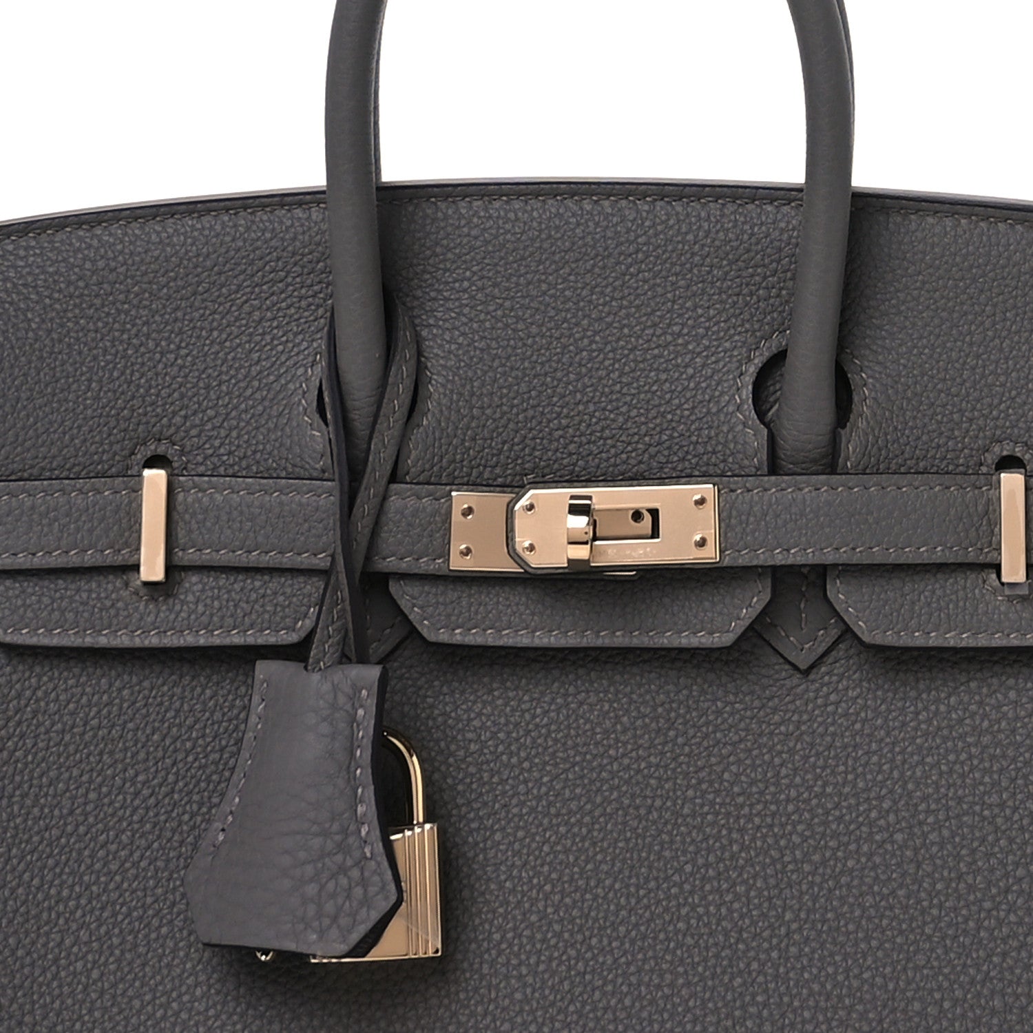Hermes Togo Birkin 25 Etain 8 of 11