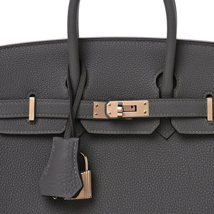 Hermes Togo Birkin 25 Etain 8 of 11
