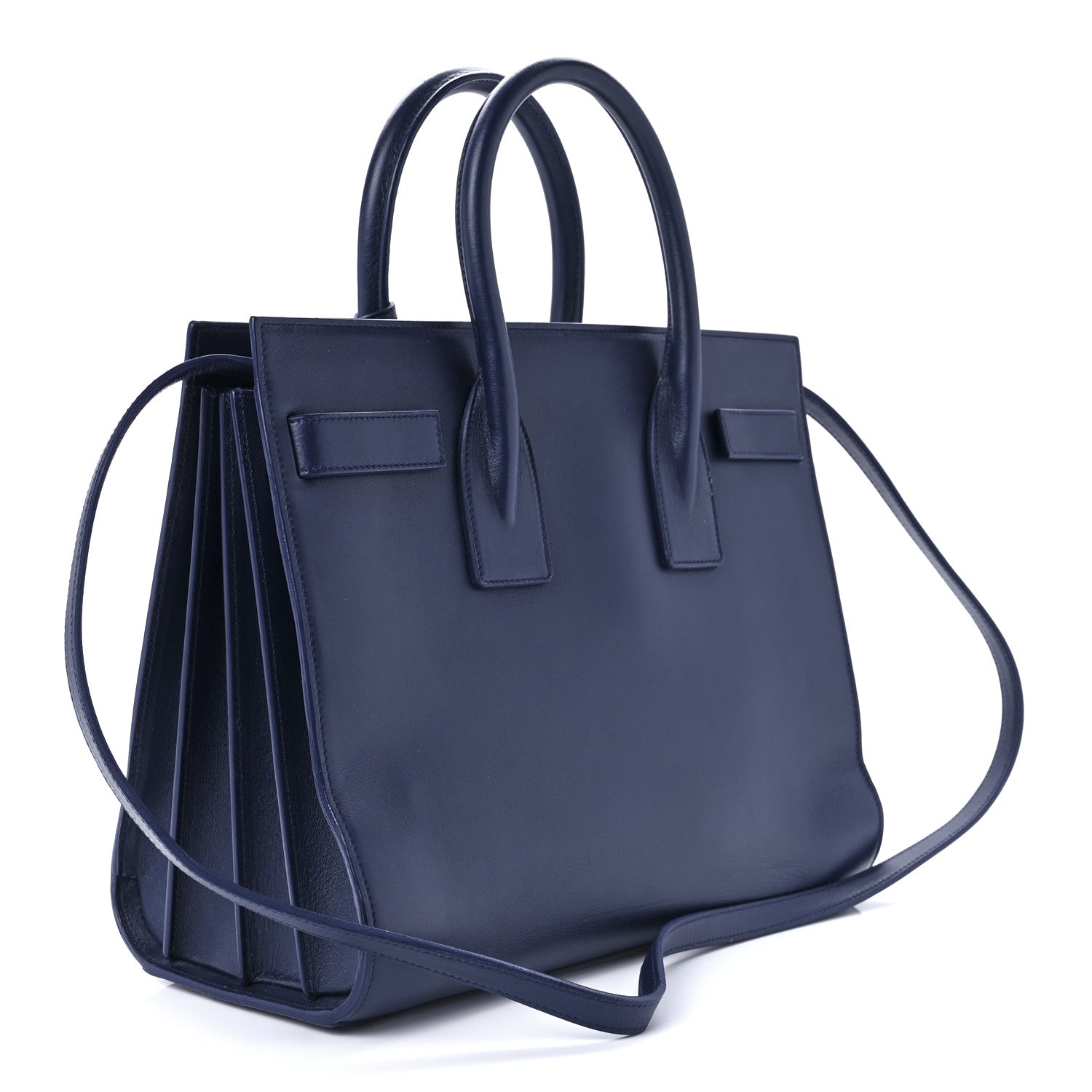 Saint Laurent Calfskin Small Sac De Jour Marine 3 of 11