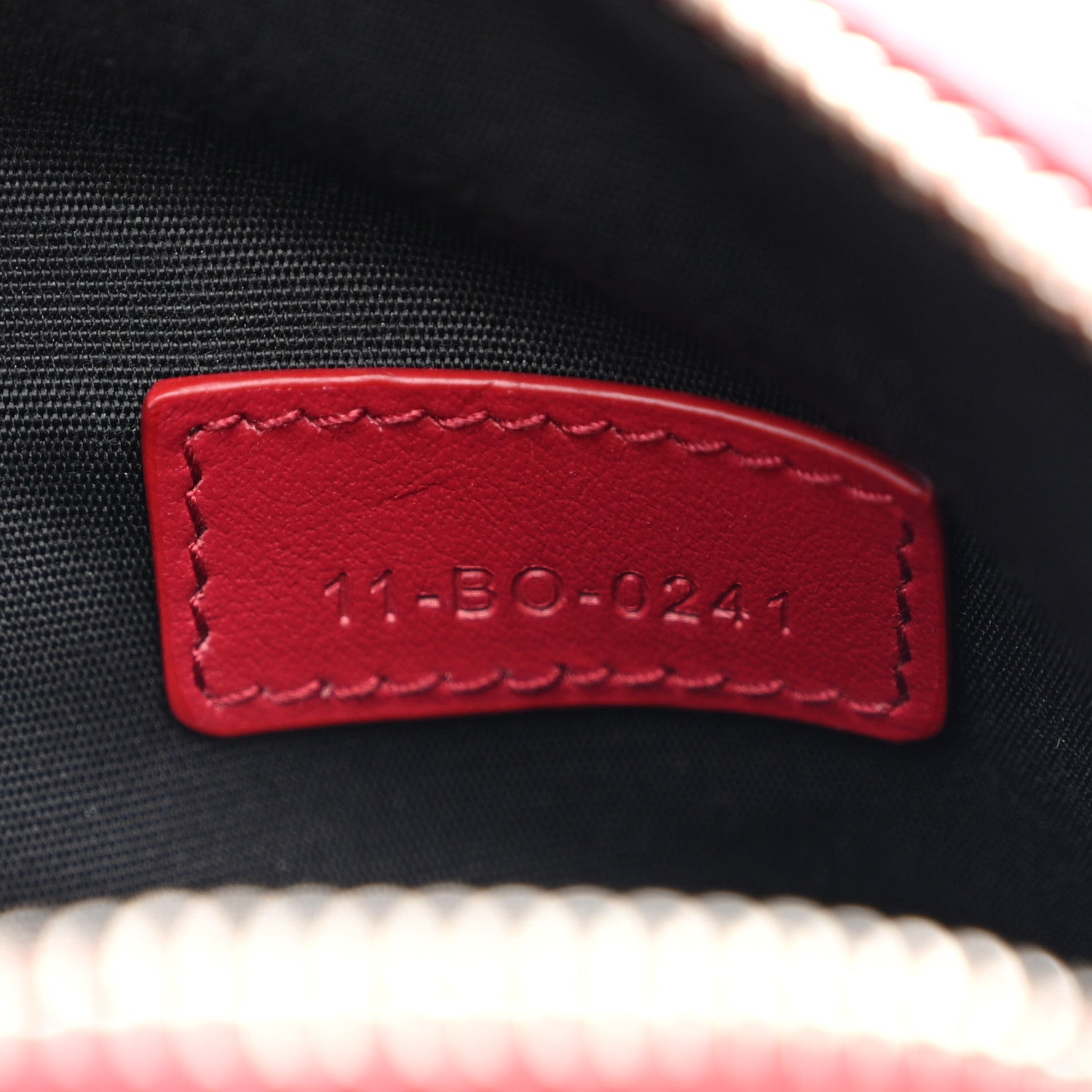Christian Dior Calfskin Oblique Galaxy Perforated World Tour Messenger Pouch Red White 6 of 10