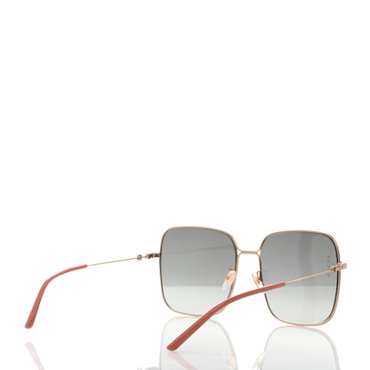 Gucci Metal Square Frame Sunglasses GG0443S Gold Pink 4 of 7