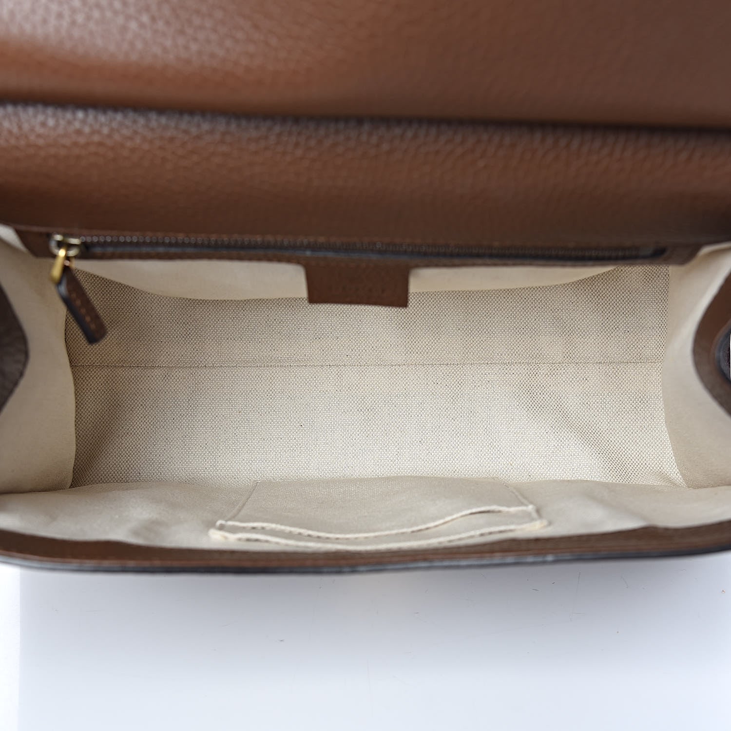Gucci Calfskin Small GG Marmont Top Handle Bag Brown 5 of 9
