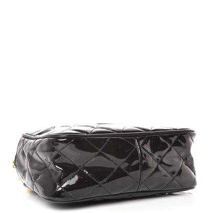 Chanel Patent Tassel Quilted Shoulder Bag Black 4 of 14