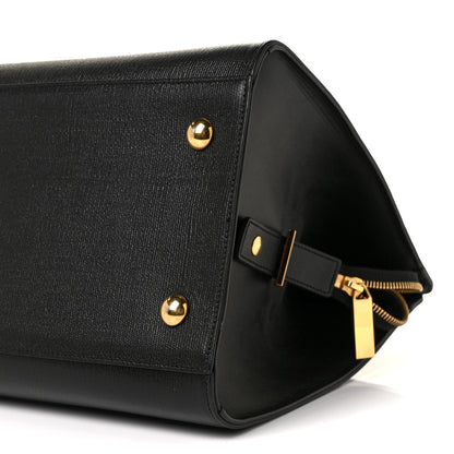 Saint Laurent Textured Calfskin Medium Classic Y Cabas Black 7 of 7