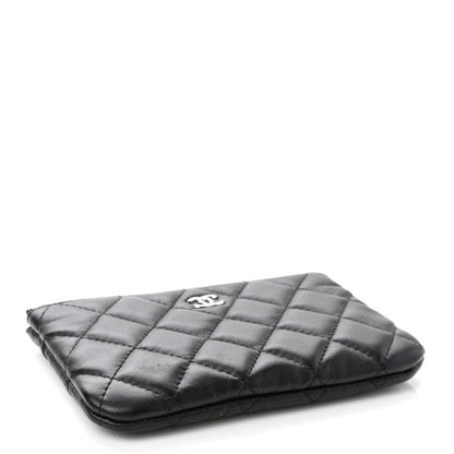 Chanel Lambskin Quilted Small Cosmetic Case Black 4 of 7
