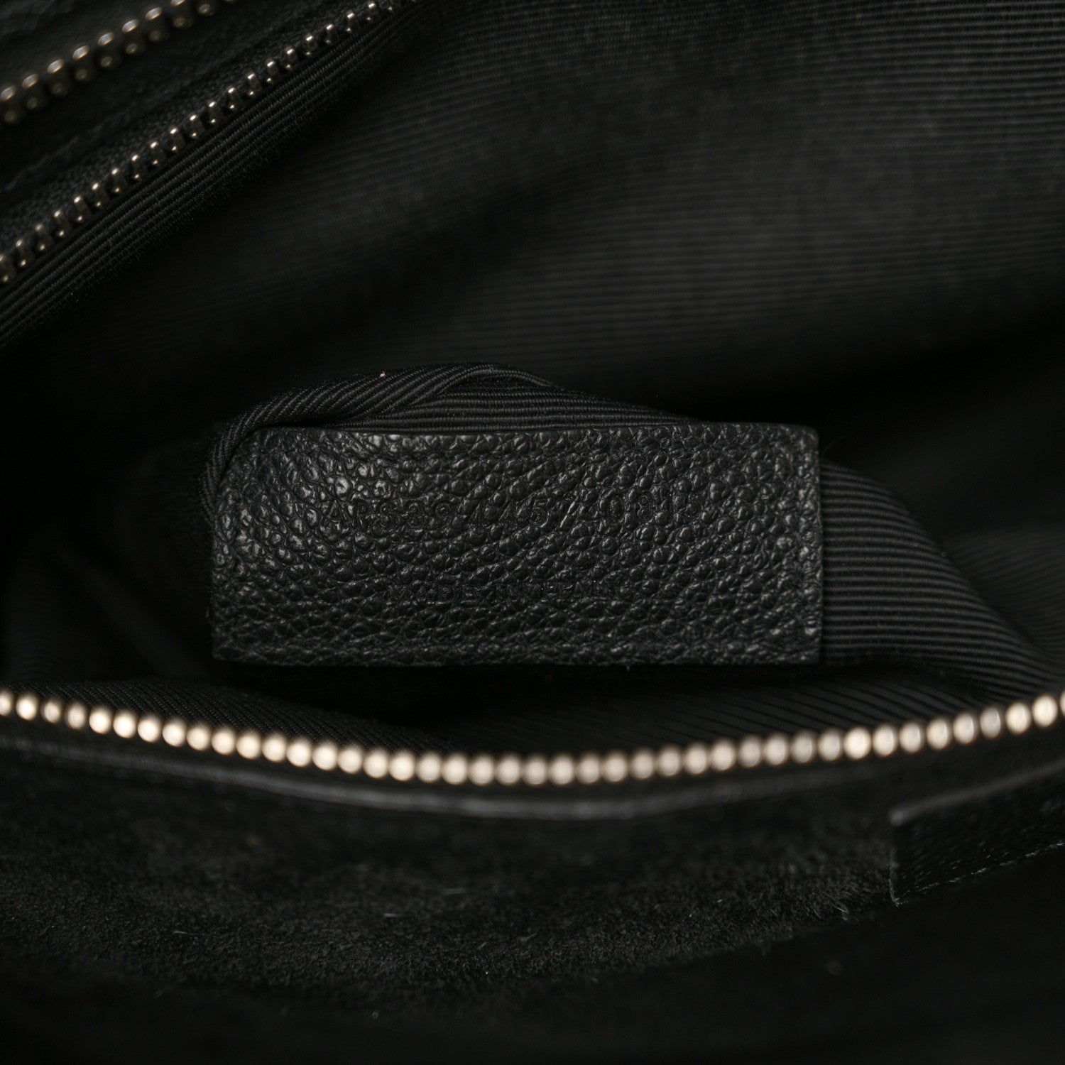 Saint Laurent Grained Calfskin Medium Cabas Rive Gauche Black 6 of 20