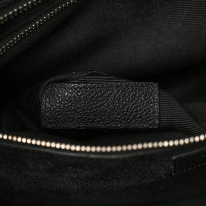 Saint Laurent Grained Calfskin Medium Cabas Rive Gauche Black 6 of 20