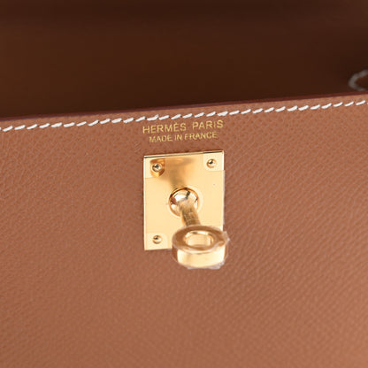 Hermes Epsom Mini Kelly Sellier 20 Gold 7 of 11